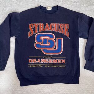 Syracuse University Orangmen Vintage 90s Lee Sport Blue Crewneck Mens Medium